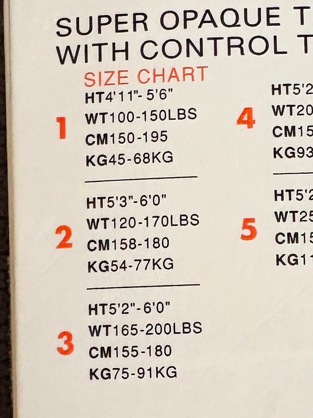 NWT Hue Super Opaque Brown Control Top Tights Size 1